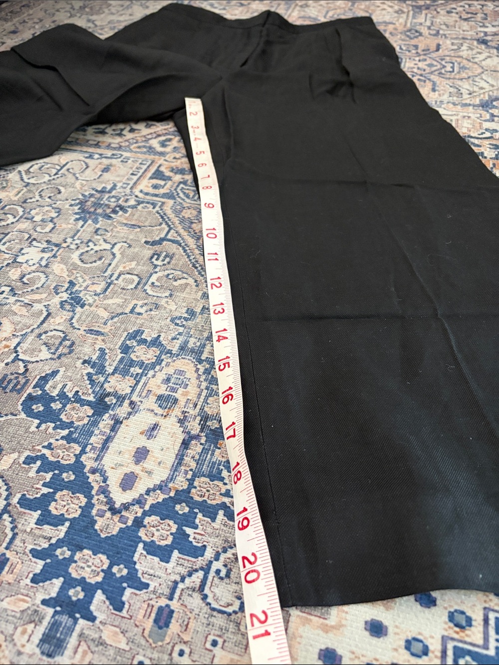 COS Black Linen Blend Wide-Leg Cropped Trousers - Picture 4 of 7